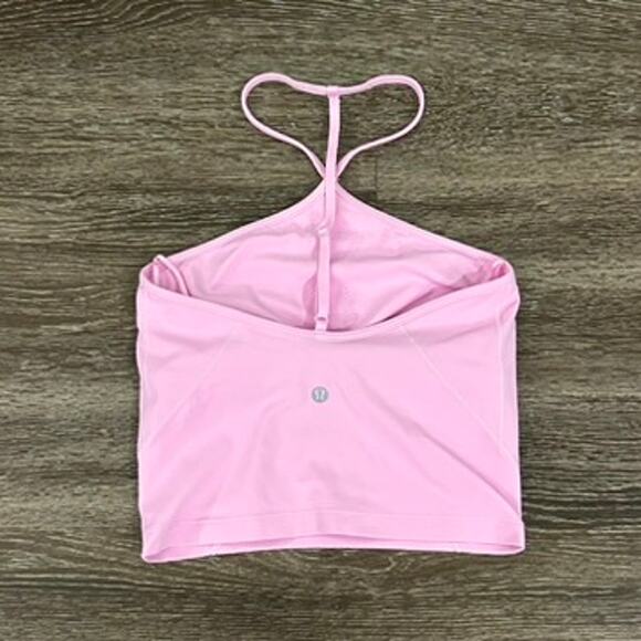 EUC Lululemon Align T-Strap Tank Top Vitapink Light Support Yoga Crop A/B Cup 2 - Picture 12 of 12